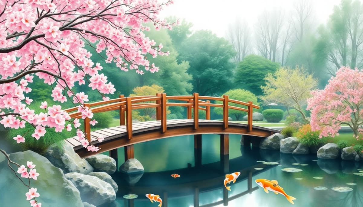 Watercolor AI art style — soft flowing colors and delicate washes in a painterly landscape